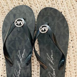 Michael Kors Logo Flip Flops
